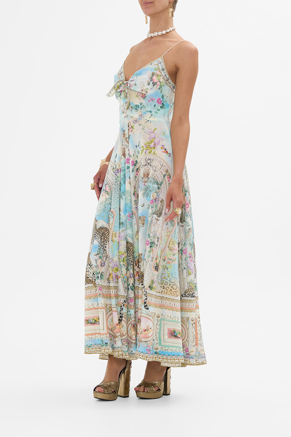 Long Dress With Tie Front - We Always Have Alexandria - Image 3