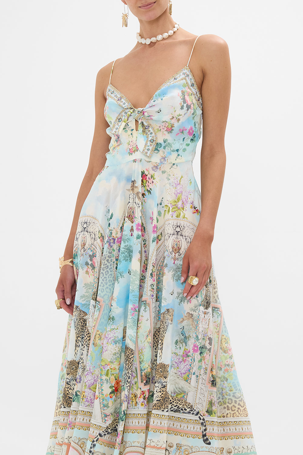 Long Dress With Tie Front - We Always Have Alexandria - Image 2