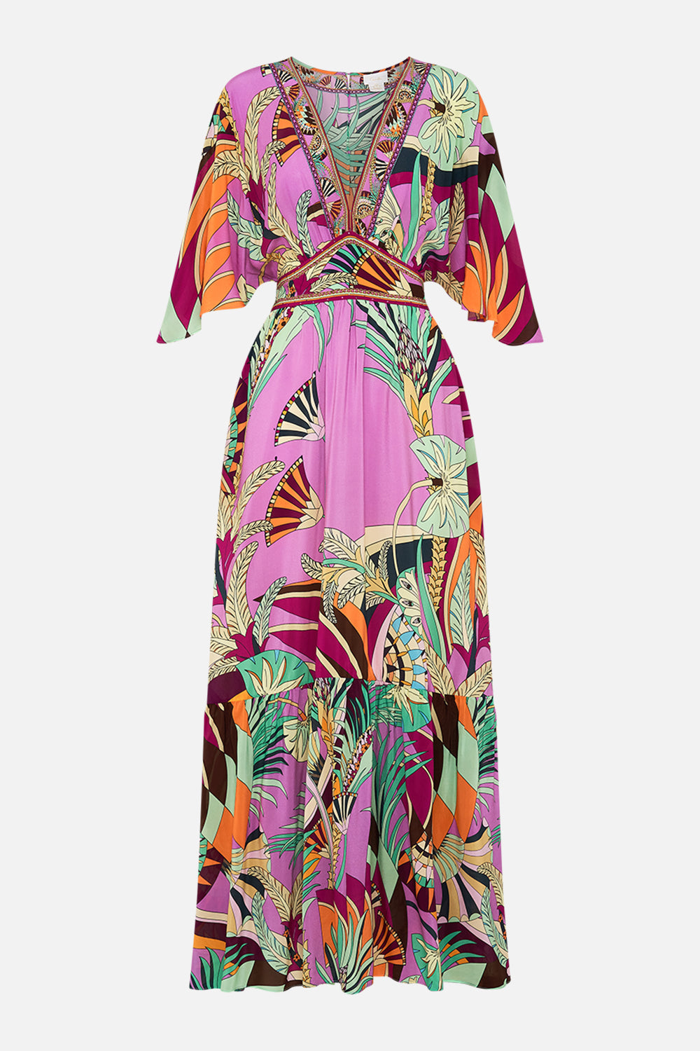 Waisted Dress with Hem Ruffle - Giza Goddess - Image 6