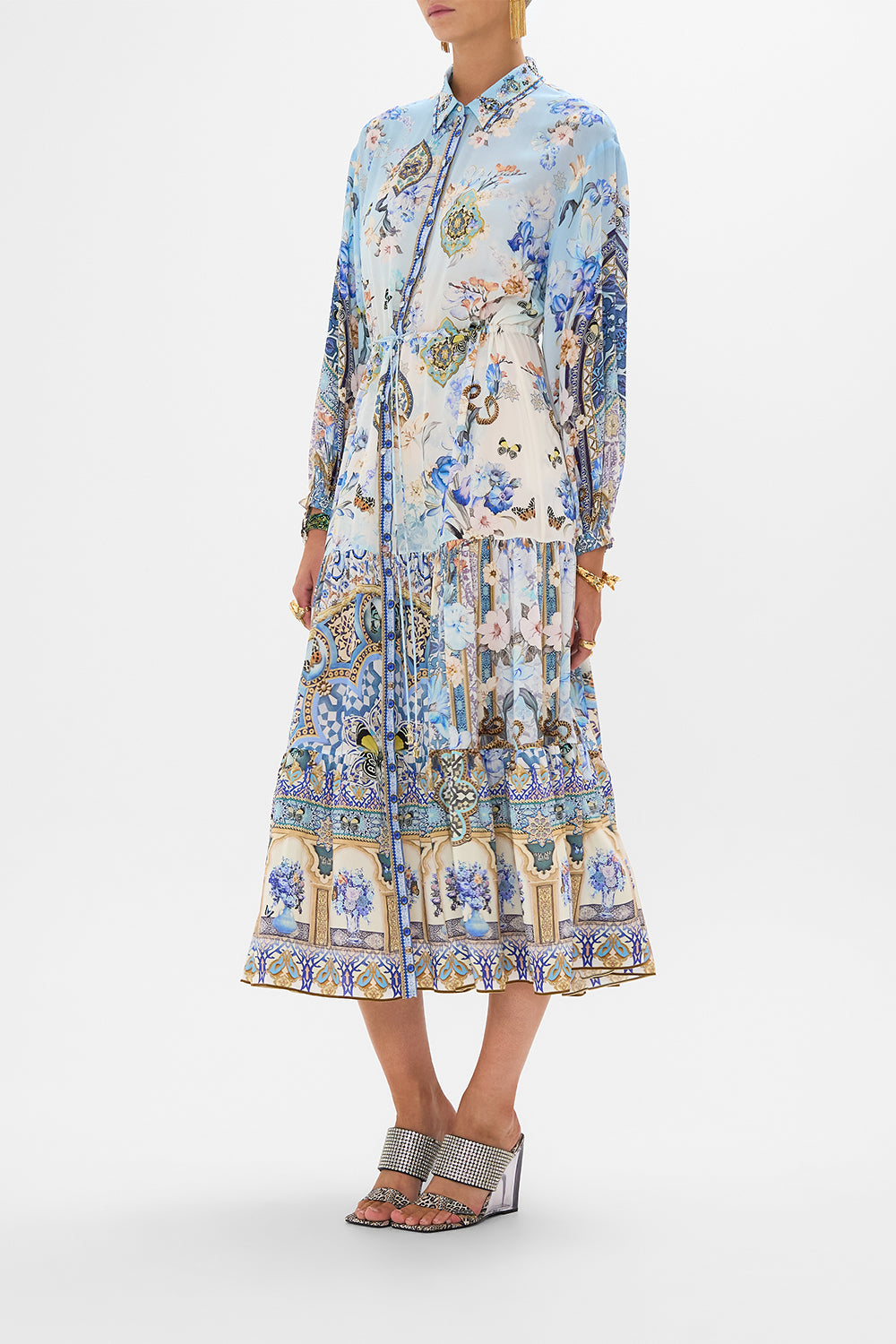 Tiered Long Shirt Dress - Al Manial Palace Memoirs - Image 3
