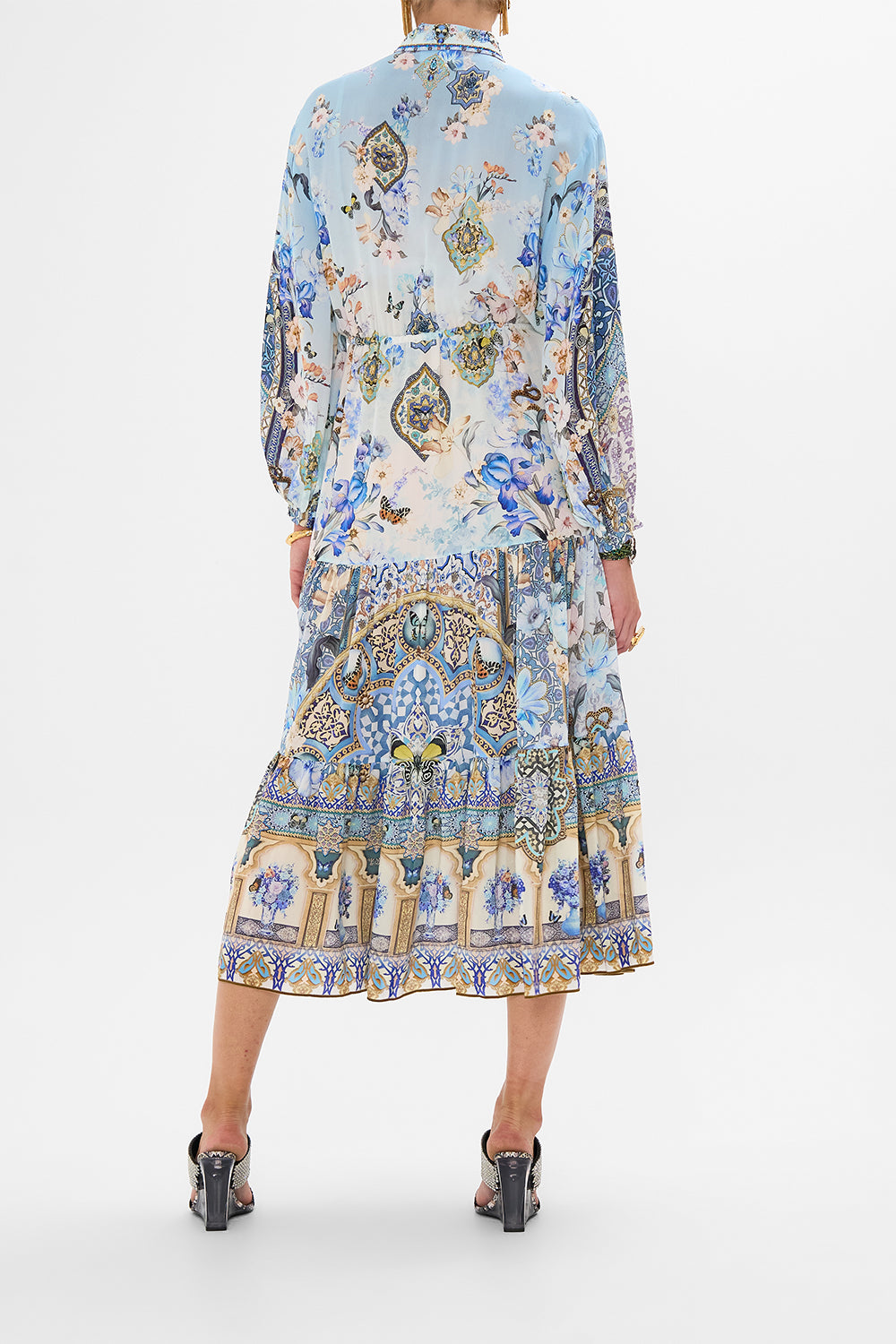 Tiered Long Shirt Dress - Al Manial Palace Memoirs - Image 4