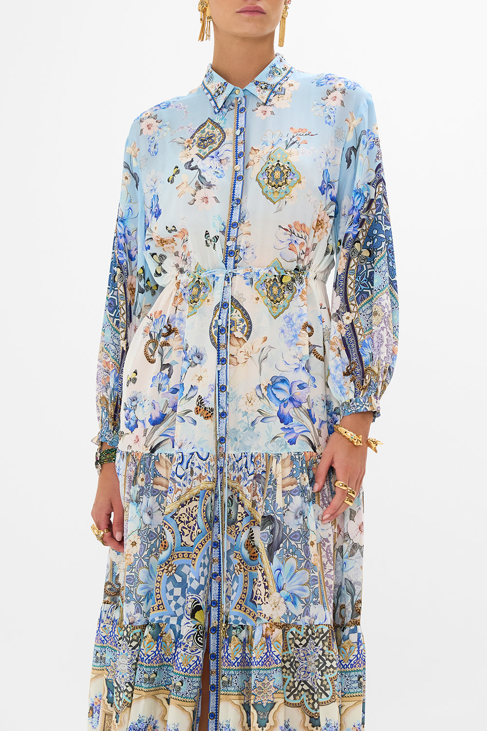 Tiered Long Shirt Dress - Al Manial Palace Memoirs - Image 5