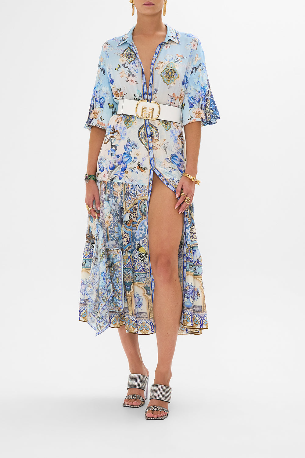 Tiered Long Shirt Dress - Al Manial Palace Memoirs - Image 2