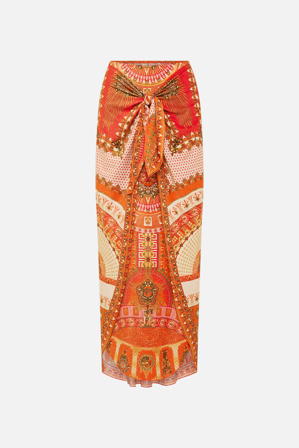 Layered Long Sarong With Front Tie - The Obelisk Gate - Image 5