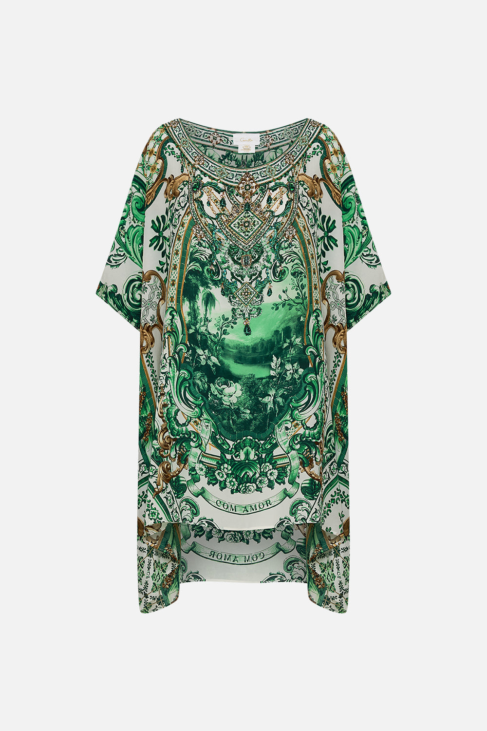 Short Round Neck Kaftan - Corridor Of Calm - Image 6