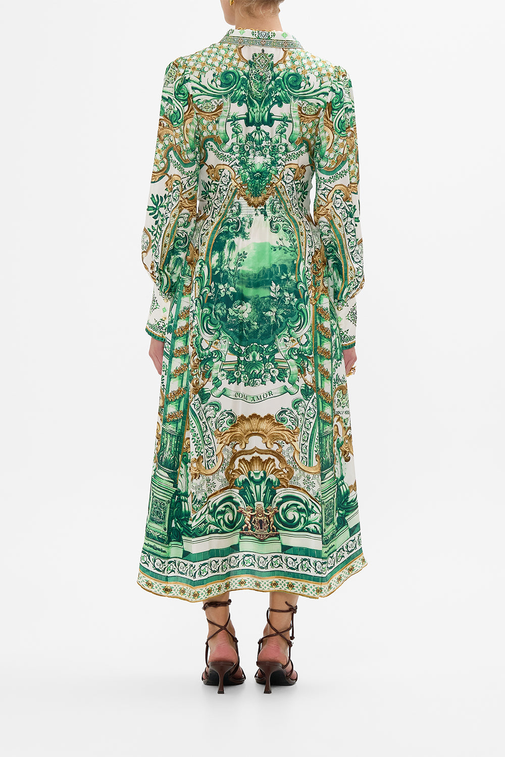 Waist Tie Shirt Dress - Corridor Of Calm - Image 3