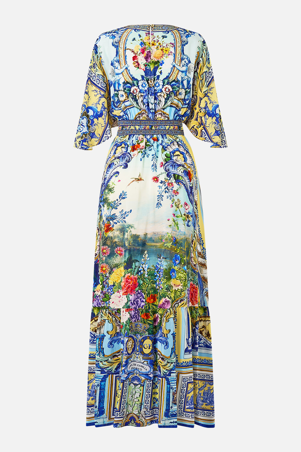 Waisted Dress With Hem Ruffle - Wall To Wall Wonders - Image 6