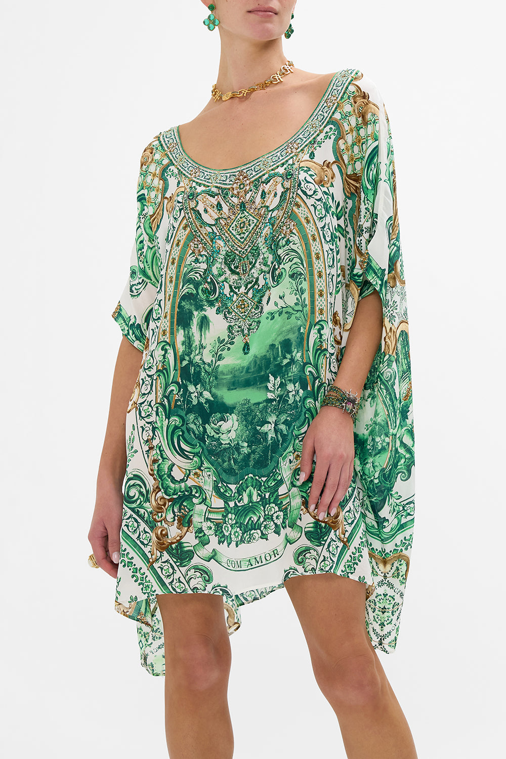 Short Round Neck Kaftan - Corridor Of Calm