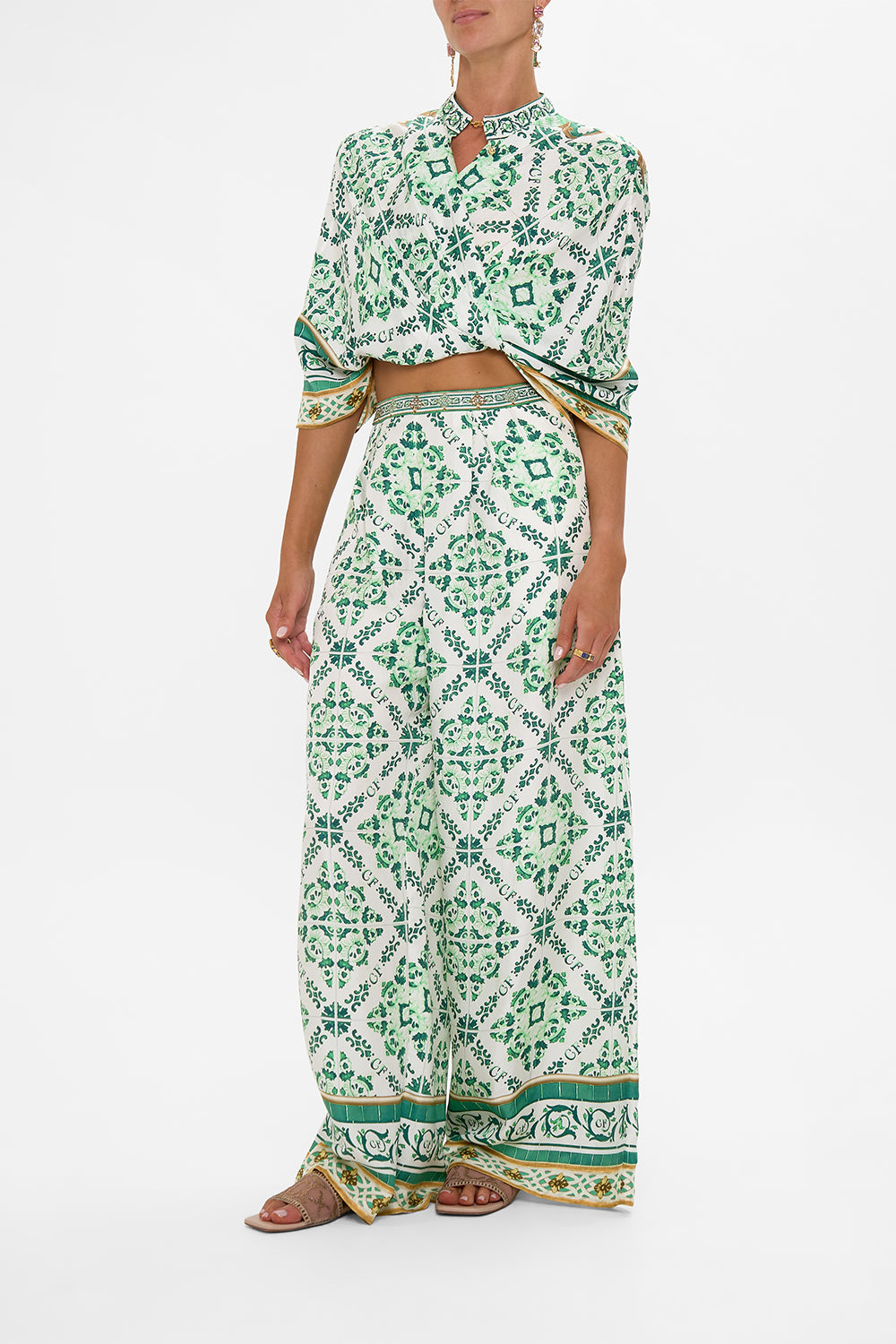 Tuck Front Pant - Corridor Of Calm - Image 3