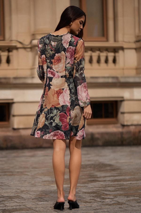 Roslyn Floral Frill Dress - Image 2