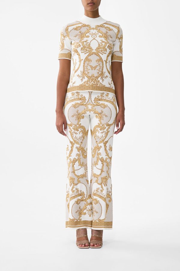 Cap Sleeve Mock Neck Knit Top - Dressing Room Drama - Image 2