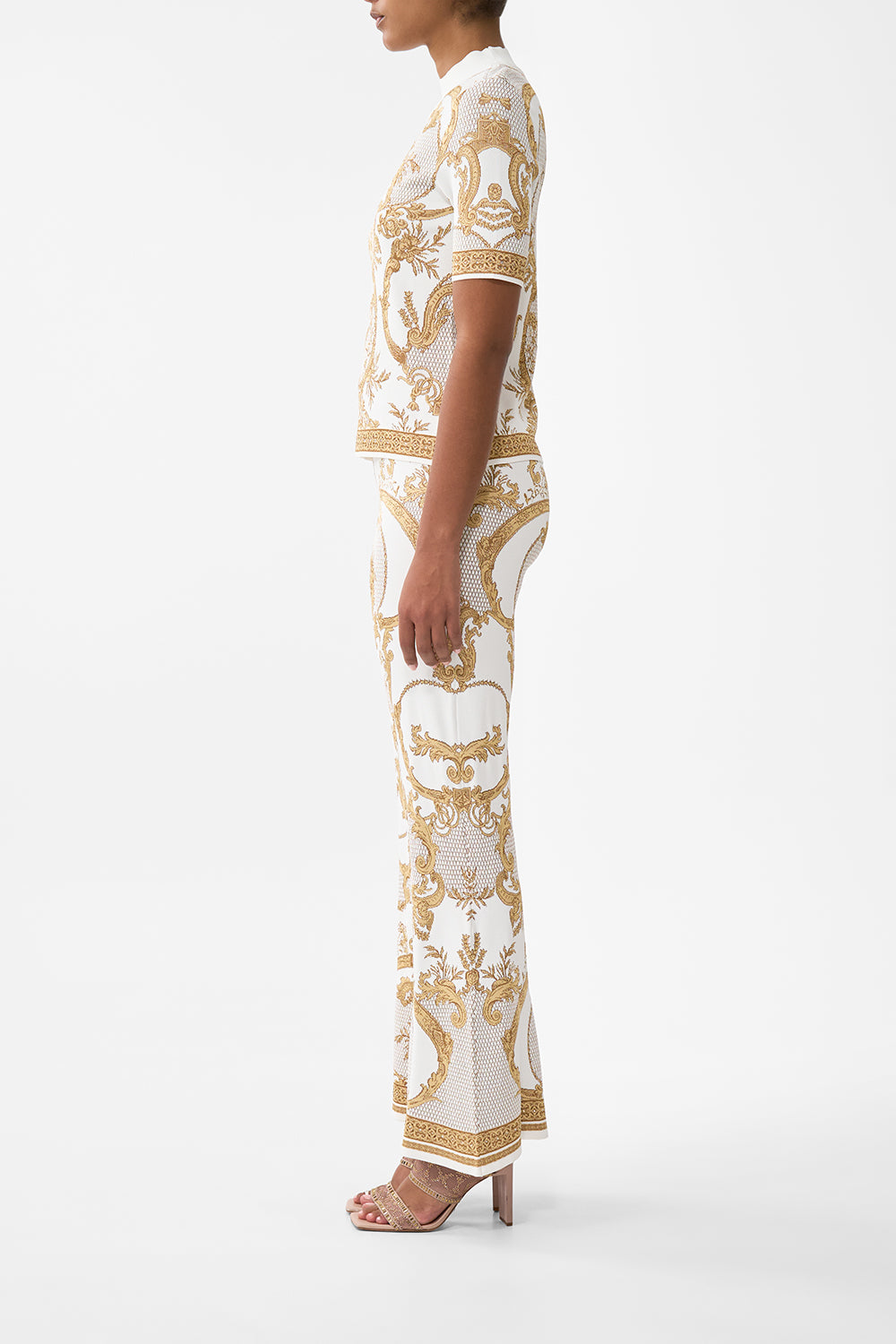 Cap Sleeve Mock Neck Knit Top - Dressing Room Drama - Image 3