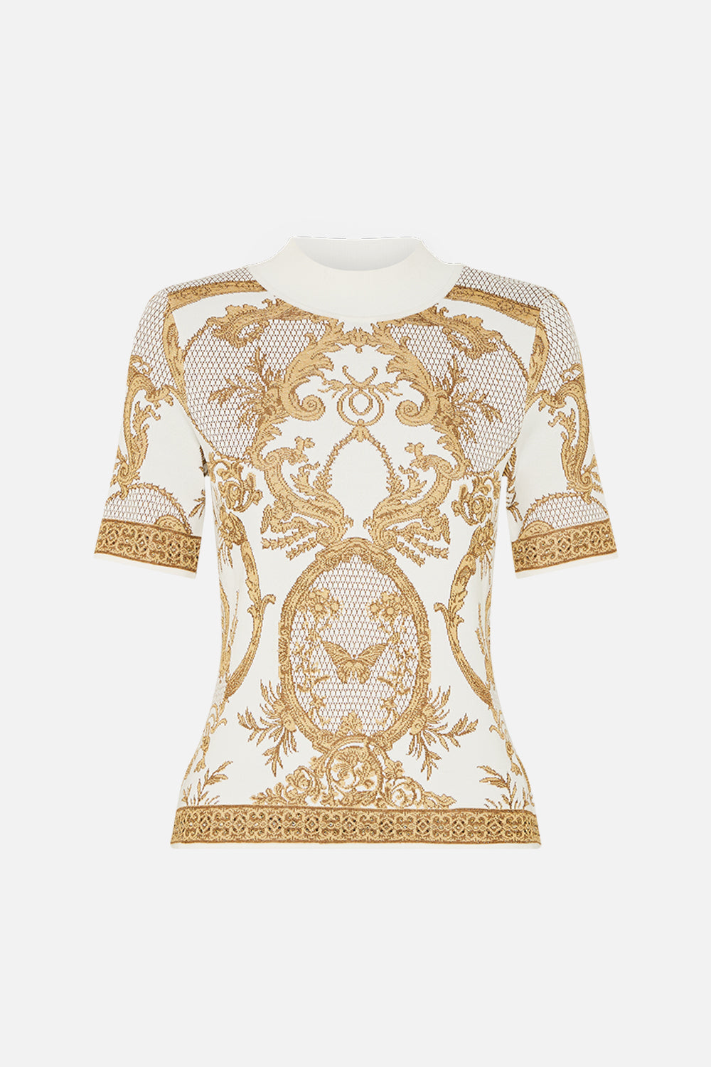 Cap Sleeve Mock Neck Knit Top - Dressing Room Drama - Image 5