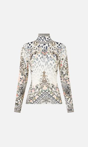 Jersey Turtleneck - Marble Haven