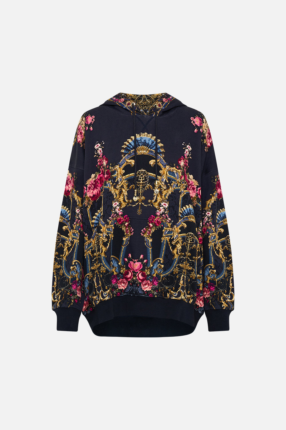 Oversize Boyfriend Hoodie - Ornate On A Plate - Image 5