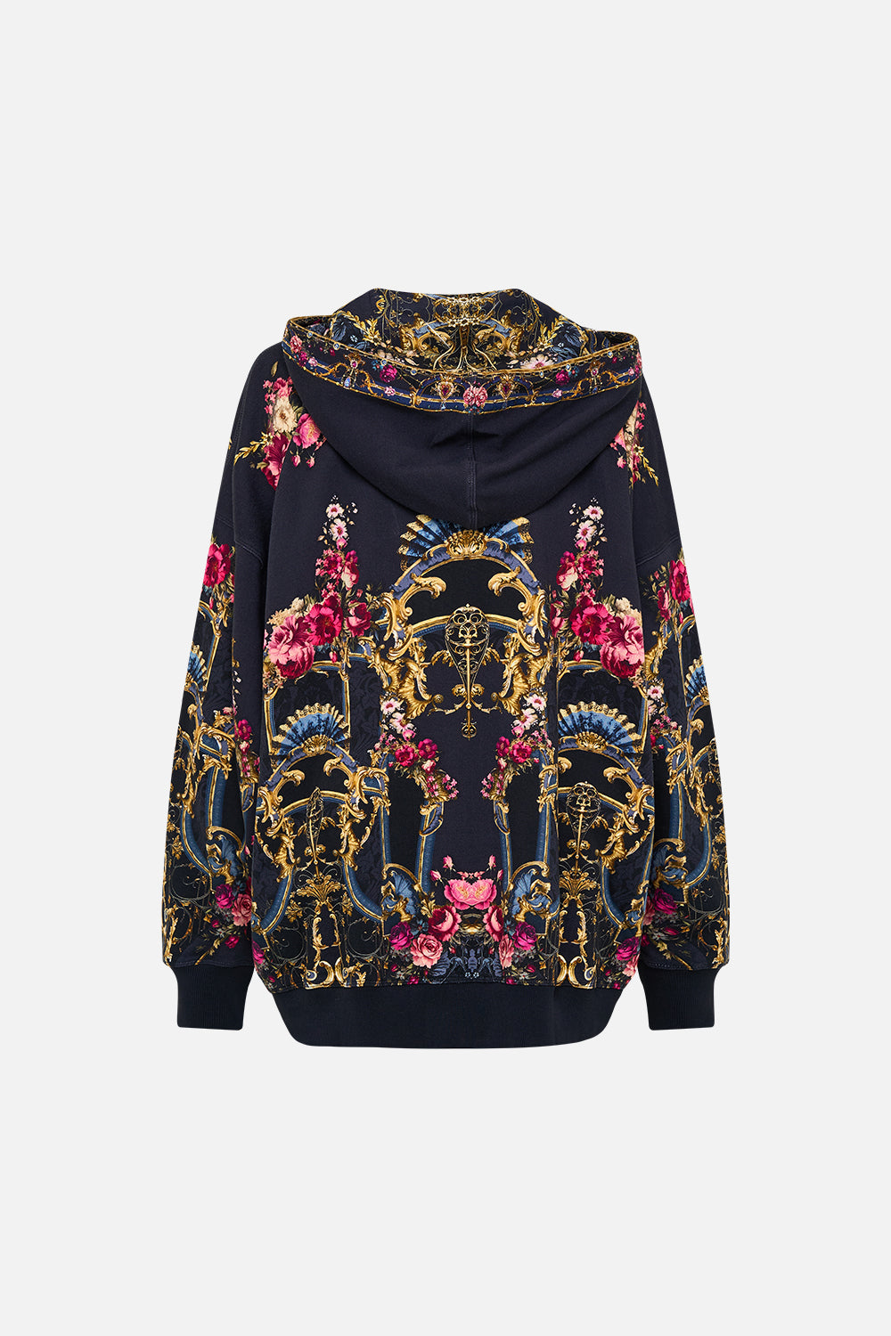 Oversize Boyfriend Hoodie - Ornate On A Plate - Image 6