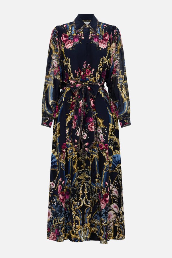 Curved Collar Shirt Dress - Ornate On A Plate - Image 6