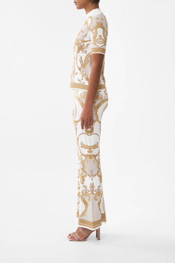 Flared Jacquard Knit Pant - Dressing Room Drama - Image 3