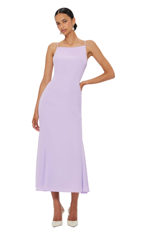 Regina Midi Dress - Lilac