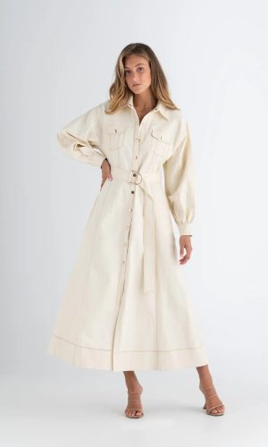 Abundance Shirt Midi Dress