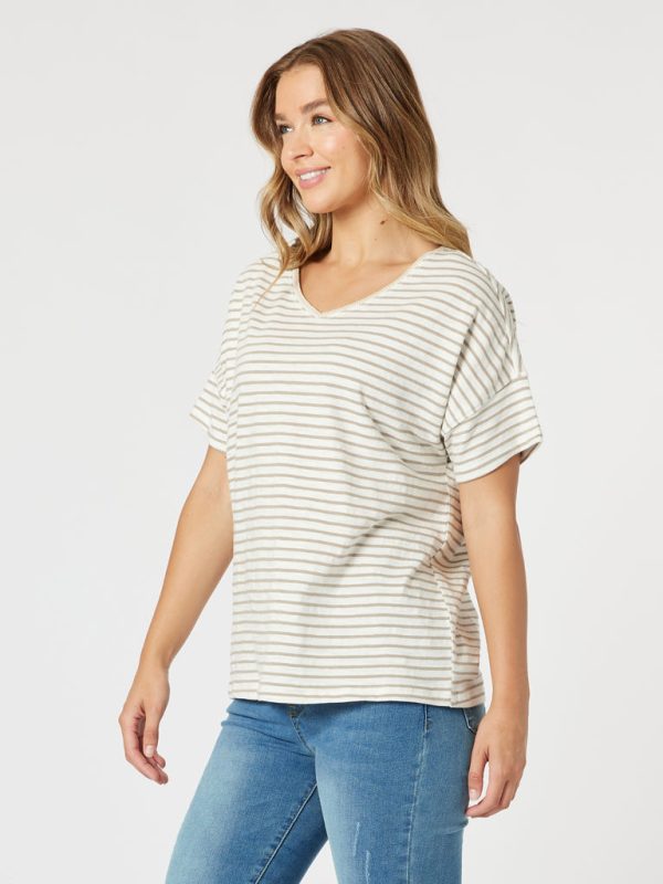 Tyla Striped Tee - Image 3