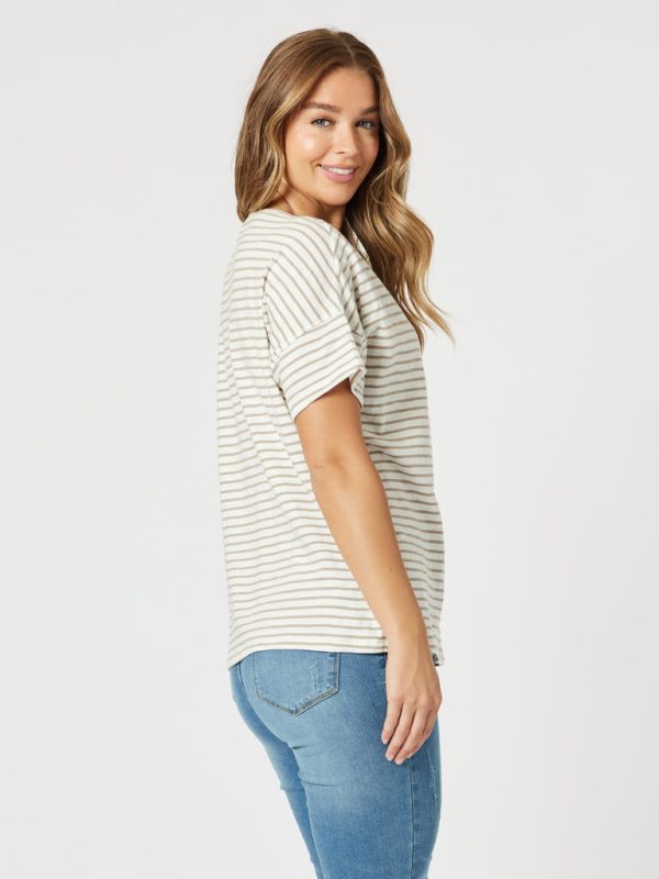 Tyla Striped Tee - Image 4