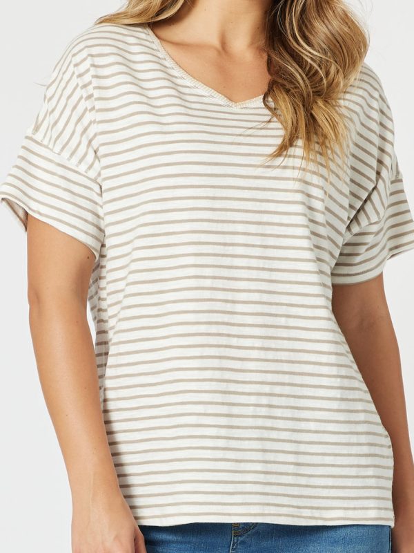 Tyla Striped Tee - Image 2