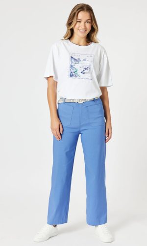 Marine Wide Leg Pant