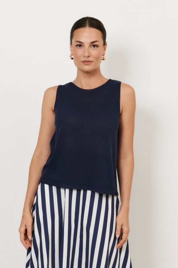 Beau Sleeveless Knit Top - Image 2