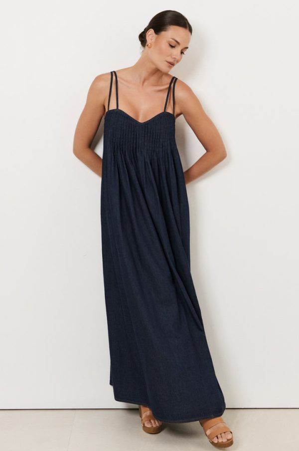 Indra Denim Maxi Dress - Image 3
