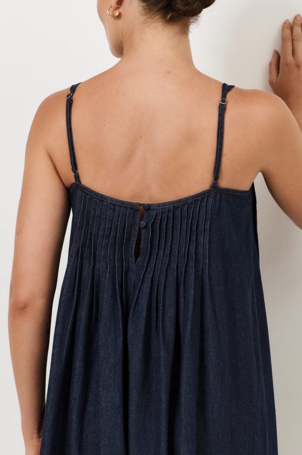 Indra Denim Maxi Dress - Image 5