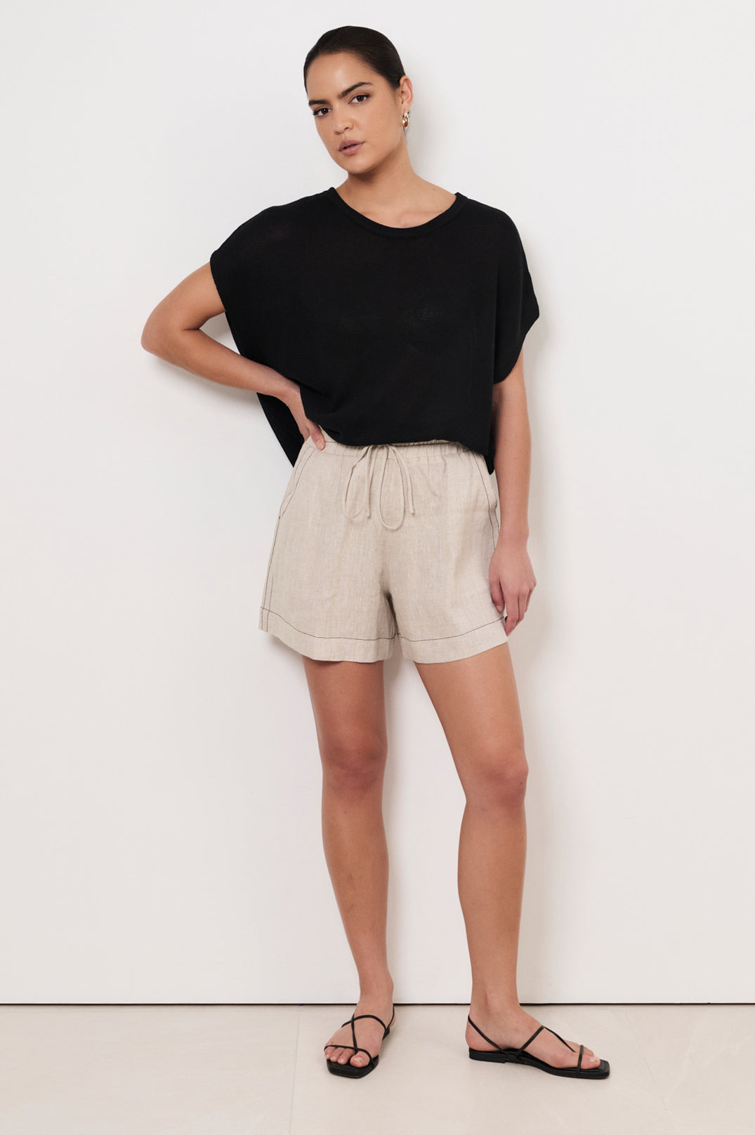 Billy Stitch Linen Short - Image 2