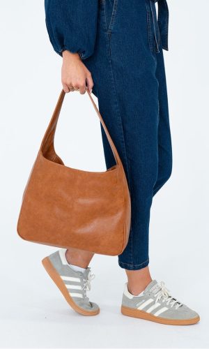 Arcadia Tote - Tan Pebble