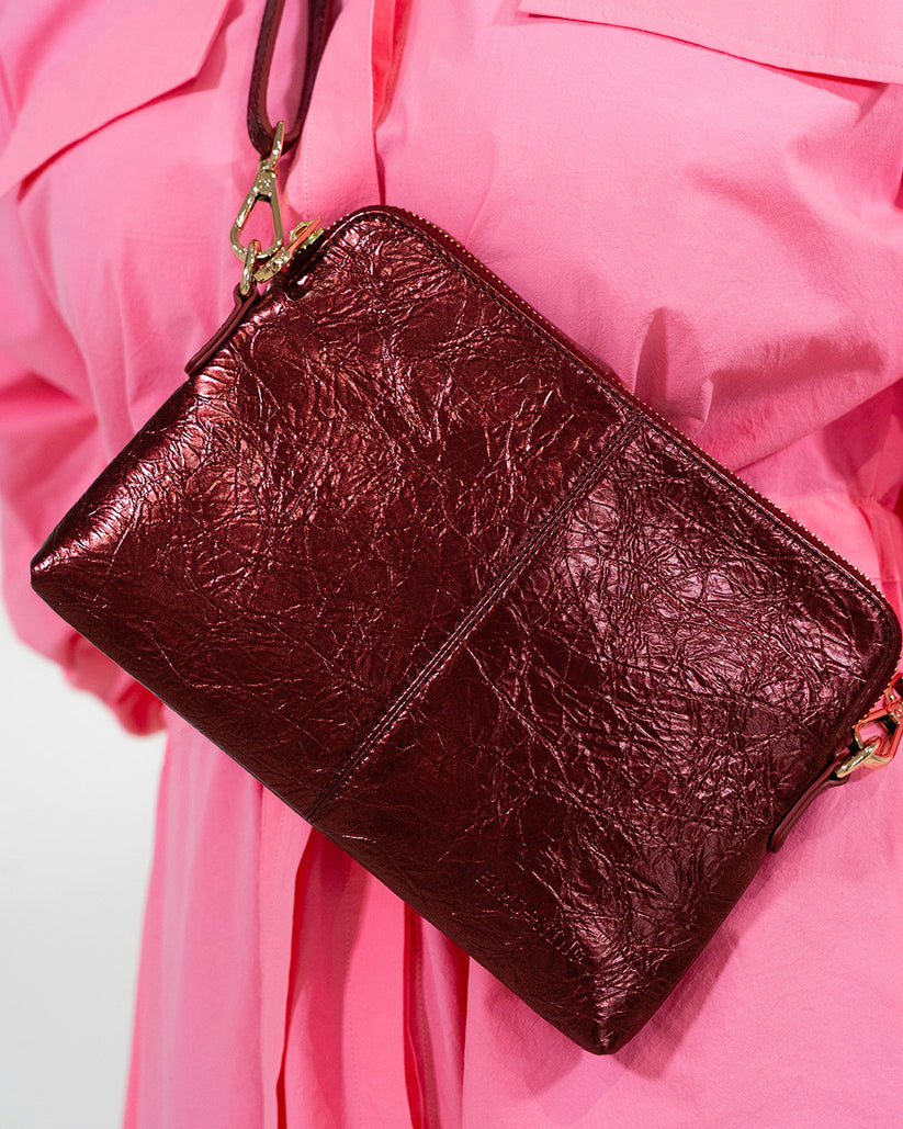 Bowery Wallet - Plum Crinkle - Image 2