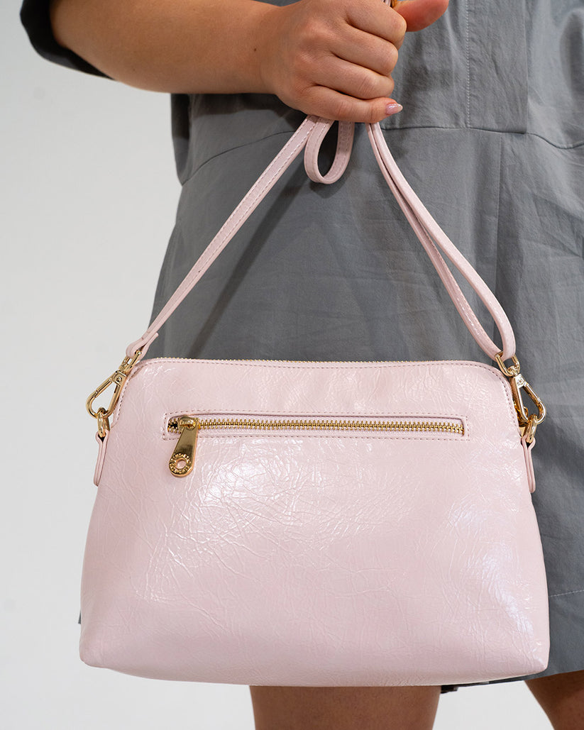Large Burbank Crossbody - Blush Crinkle - Image 3