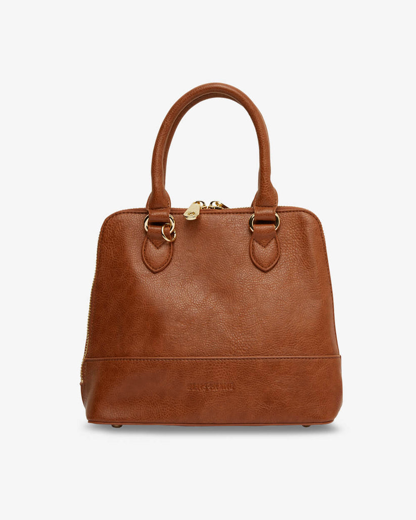 Fairfax Top Grip Bag - Tan Pebble - Image 2