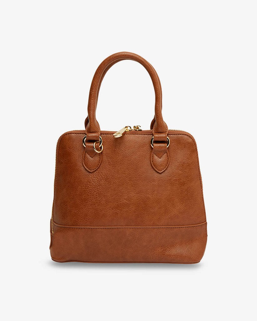 Fairfax Top Grip Bag - Tan Pebble - Image 3