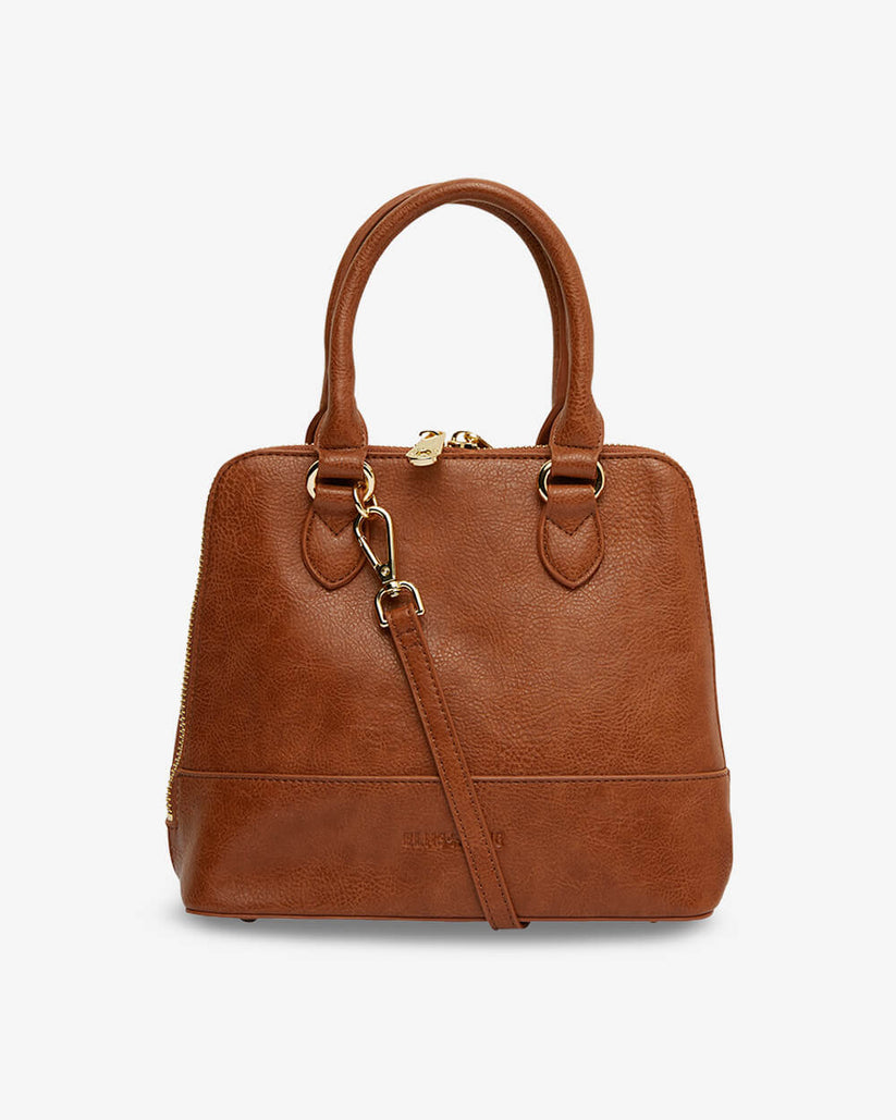 Fairfax Top Grip Bag - Tan Pebble - Image 4