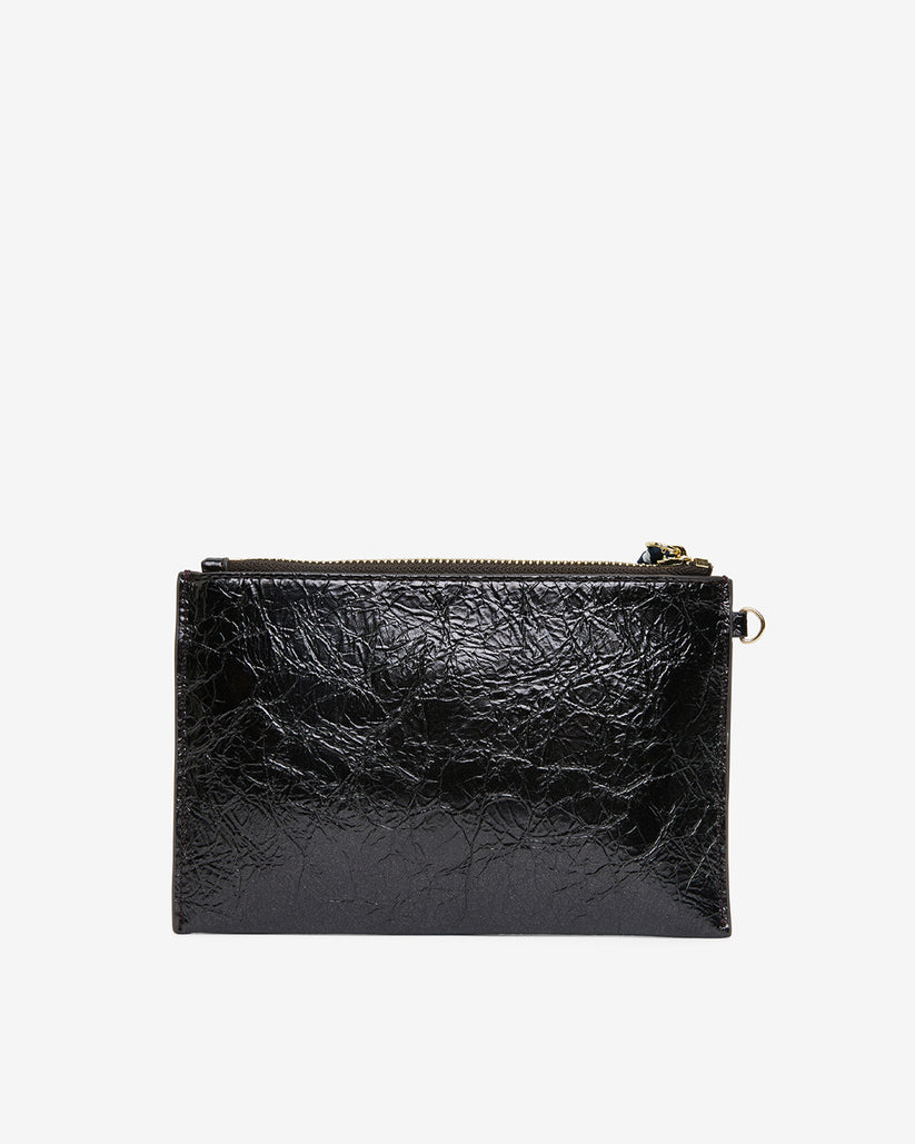 New York Coin Purse - Charcoal Crinkle - Image 3