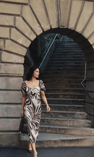 Argyle Midi Dress