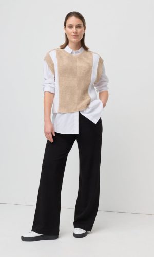 Chunky Cable Contrast Knit