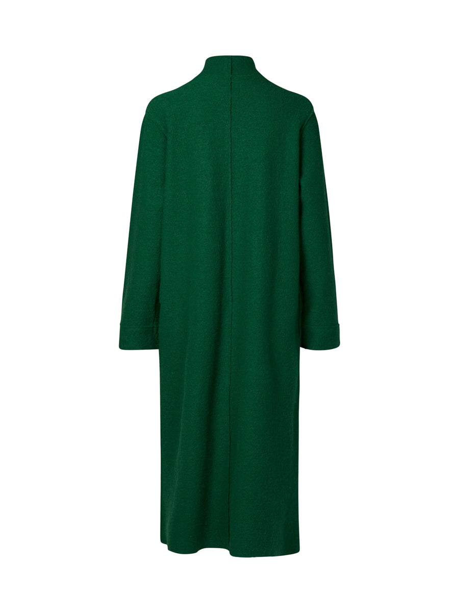 COLLARED BOILED WOOL COAT - Image 4